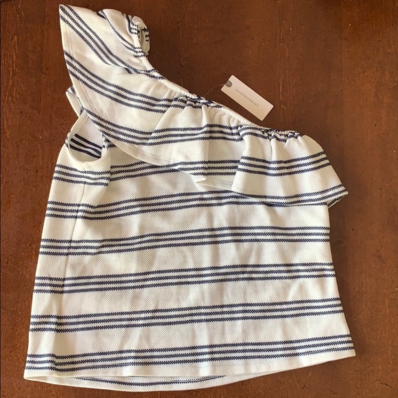 Anthropology One shoulder blouse - Picture 3 of 3
